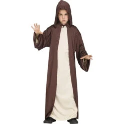 Galaxy Brown Hooded Robe Child One Size