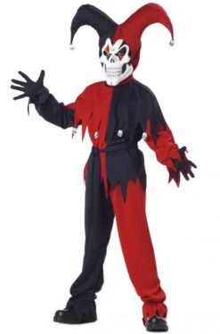 Wicked Evil Jester Children's Costume