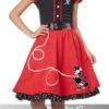 50's Sweetheart Child Costume-Red