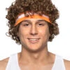 Basketball Player Afro Wig W/Sweatband