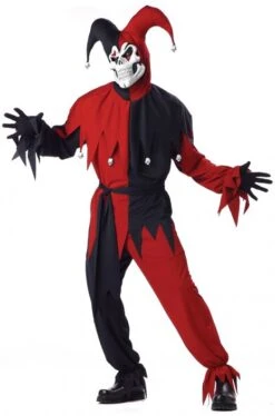 Wicked Evil Jester Costume- Adult