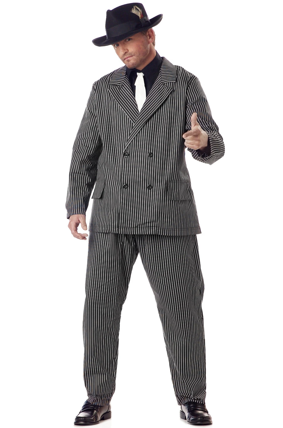 Gangster Adult Costume - Plus Size 1 Gangster Adult Costume - Plus Size