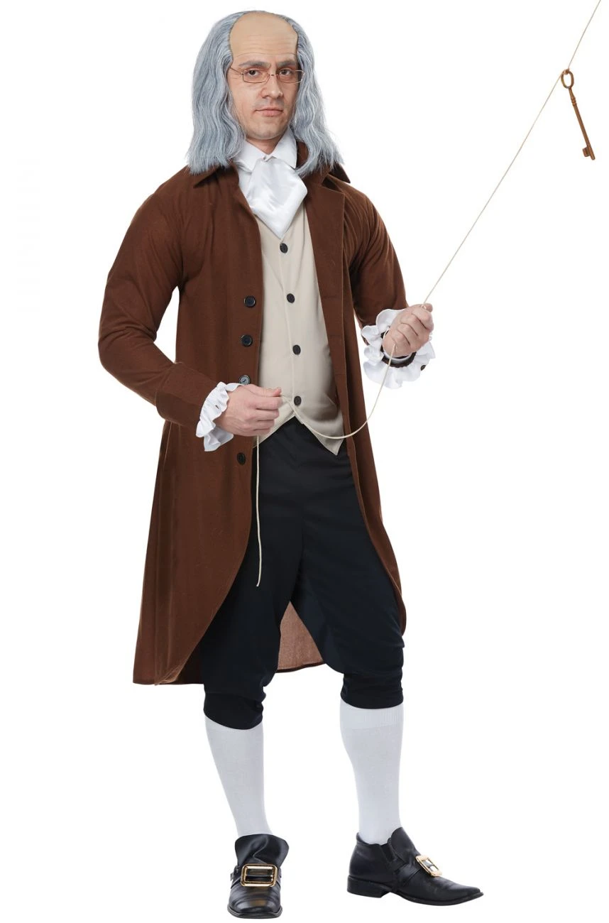 Benjamin Franklin Costume - Adult 1 Benjamin Franklin Costume - Adult