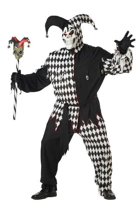 Evil Jester Costume Adult - Plus Size 1 Evil Jester Costume Adult - Plus Size