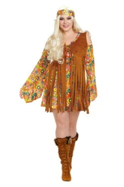 Dreamgirl Hippie Adult Costume - Plus Size