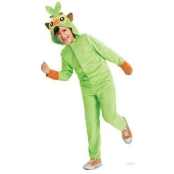 Disguise Pokemon Grookey Hooded Jumpsuit Child Costume