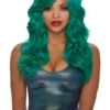 Dreamgirl Long Wavy Green Wig