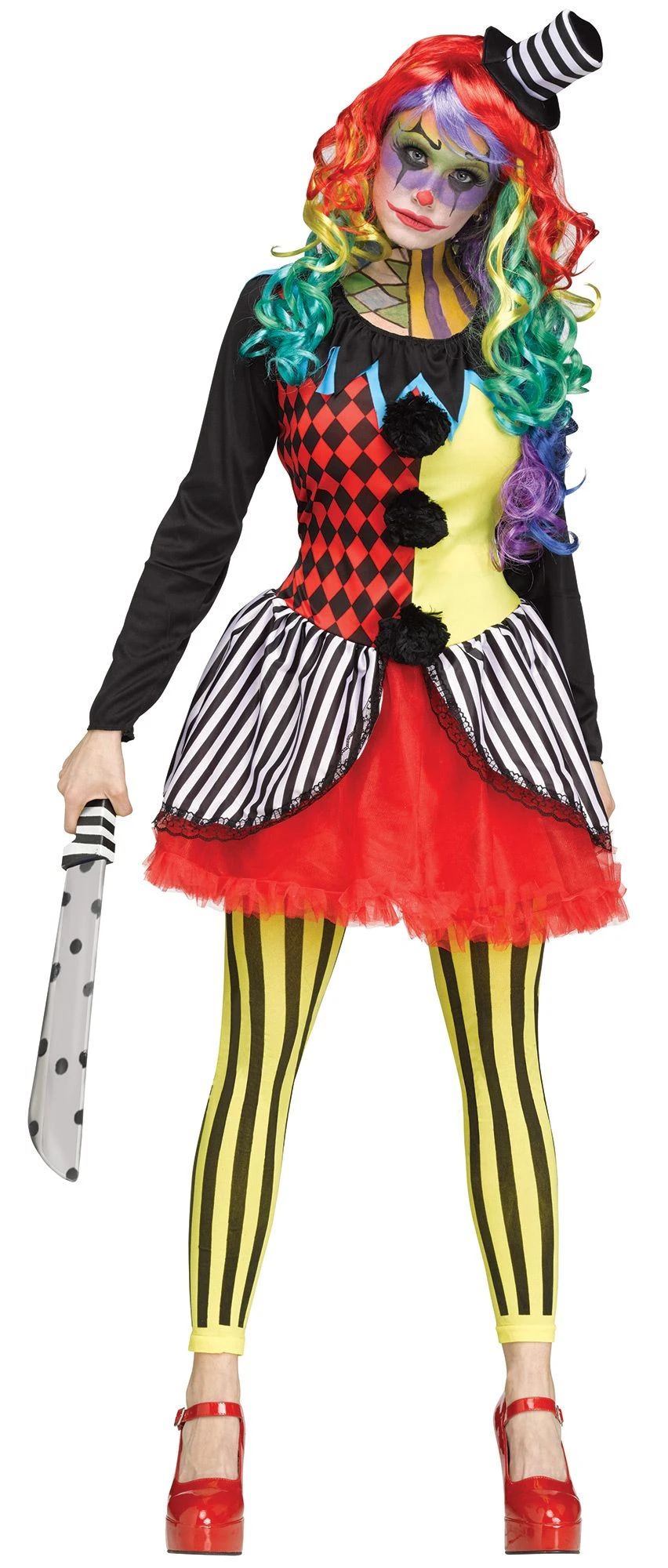 Fun World Freak Show Clown Women Adult 1 Fun World Freak Show Clown Women Adult
