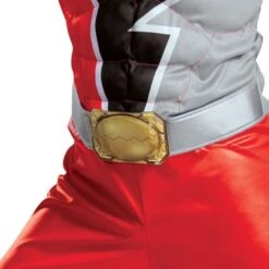 Disguise Red Ranger Dino Fury Classic Muscle Child's Costume 8 Disguise Red Ranger Dino Fury Classic Muscle Child's Costume -Caufields Store 115869 belt