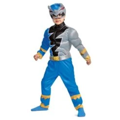 Disguise Blue Ranger Dino Fury Toddler/Child Muscle