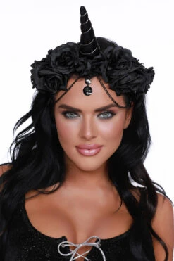 Dreamgirl Unicorn Headpiece - Black