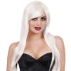 Dreamgirl White Long Layered Wig