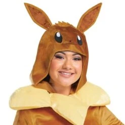 Disguise Pokemon - Eevee Costume Deluxe Dress - Adult 10 Disguise Pokemon - Eevee Costume Deluxe Dress - Adult -Caufields Store 120479 hood