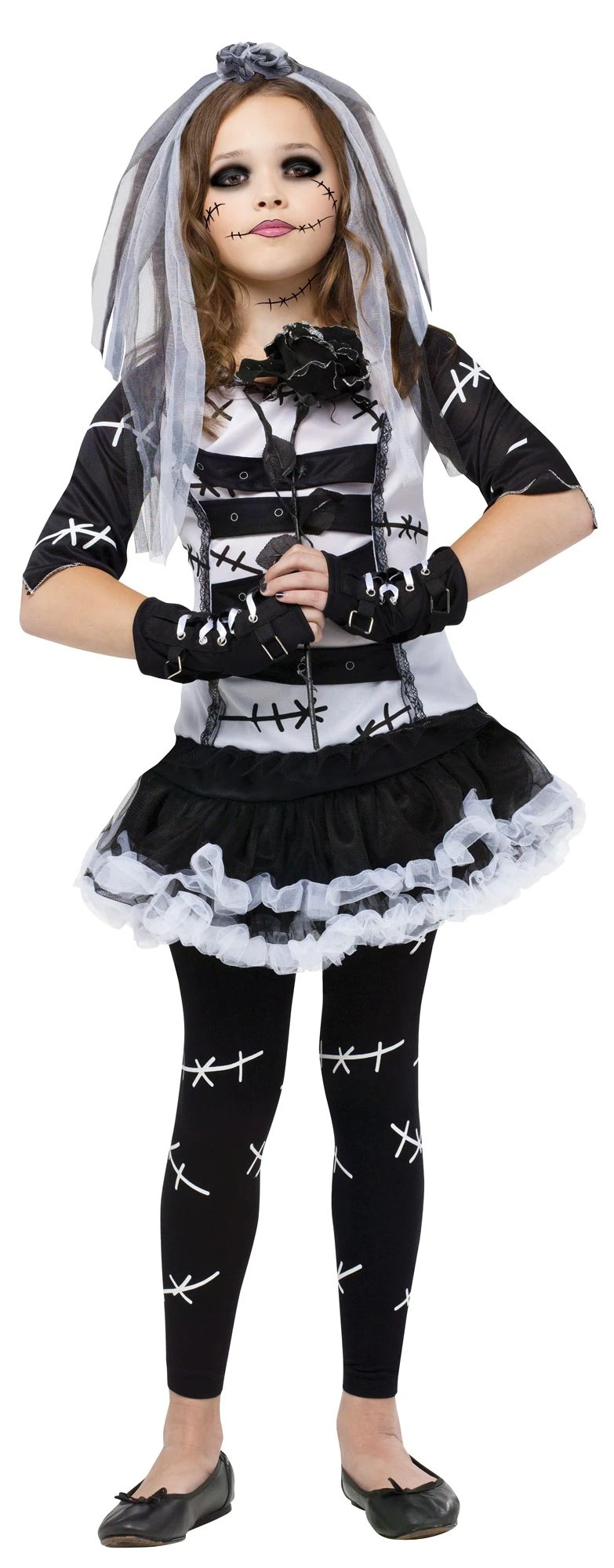 Fun World Child's Monster Bride Costume 1 Fun World Child's Monster Bride Costume