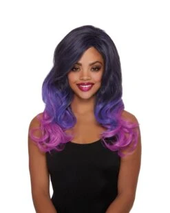 Dreamgirl Purple Faux Ombre Layered Wig