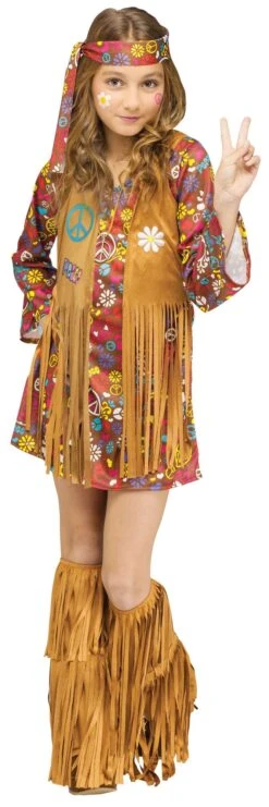 Fun World Peace And Love Hippie Child's Costume