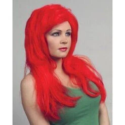 Deluxe Mermaid Wig - Red