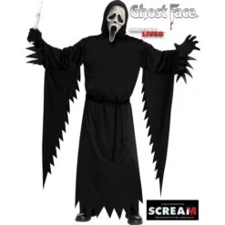 Fun World Ghost Face® Aged - As Seen In The Motion Picture SCREAM VI - Plus Size Adult