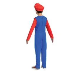 Disguise Mario Elevated Child's Costume -Caufields Store 155449 boy back