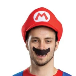 Disguise Mario Elevated Classic Adult Unisex Costume -Caufields Store 157239 hat