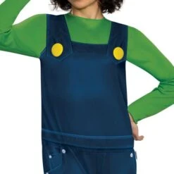 Disguise Luigi Elevated Classic Adult Costume -Caufields Store 157249 bodice