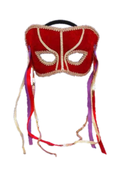 Forum Novelties Venetian Mask - Red Velvet Colombino