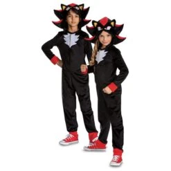 Disguise Shadow Sonic 3 Movie Hood Jumpsuit Children Costume -Caufields Store 162019