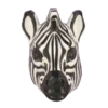 Forum Novelties Vacuform Plastic Zebra Mask