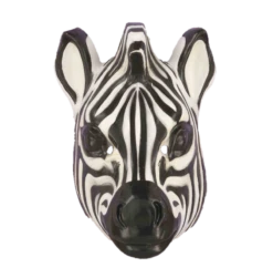 Forum Novelties Vacuform Plastic Zebra Mask