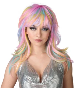 Tempting Tresses Pastel Rainbow Wig