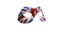 Union Jack British Columbina Half Mask