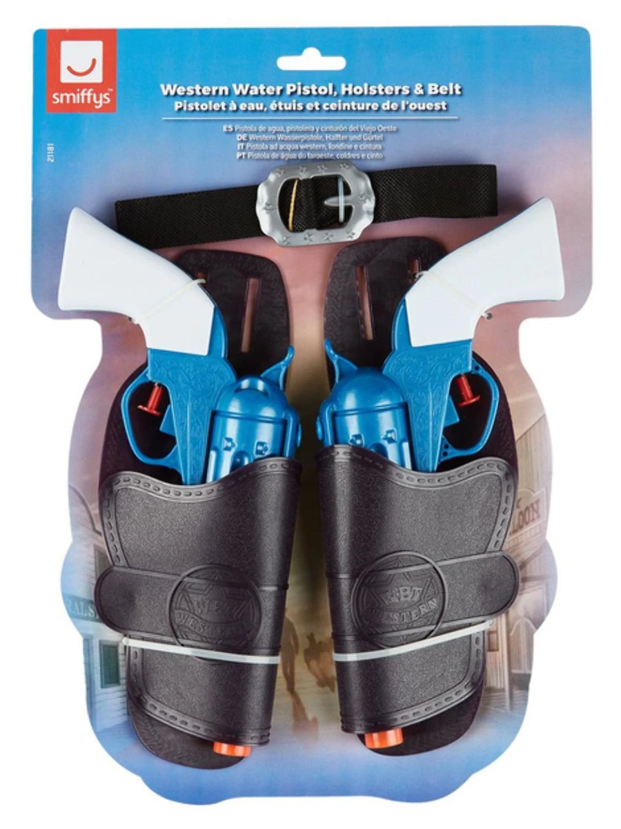 Western Water Pistol Set-Blue 1 Western Water Pistol Set-Blue