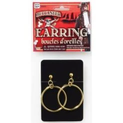 Forum Novelties Pirate-Earrings-Gold