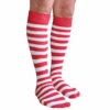 Forum Novelties Red/White Striped Socks