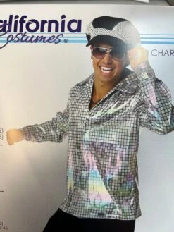 Disco Shirt & Hat Costume - Adult