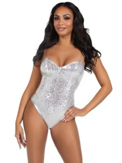 LEG AVENUE Sequin Body Suit - 2 Piece -Caufields Store 2786s