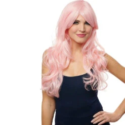 Women's Pink Berry Heat Resistant Wig