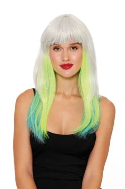 Dreamgirl White Layered Tinsel Wig