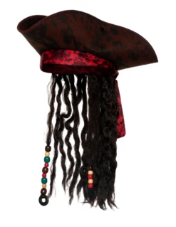 Deluxe Pirate Hat With Hair