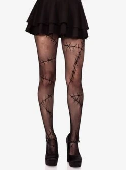 LEG AVENUE Halloween Stitched Up Net Tights