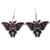 Moth Man Acrylic Earrings