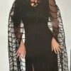 Spider Web Hooded Sheer Cape