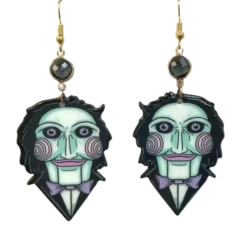 Jigsaw Acrylic Earrings