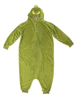 Dr. Seuss' The Grinch - Adult Kigurumi Onesie -Caufields Store 400662 30 FRONT