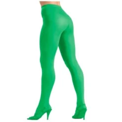 Forum Novelties Women's Solid Nylon Tights - Bright Green