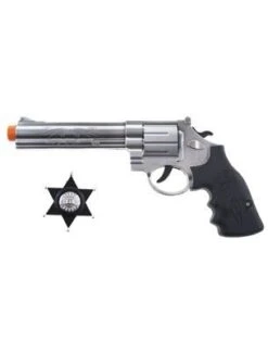 FUNNY FASHION Western Gun & Sheriff Badge -