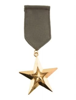 FUNNY FASHION Gold Star Military Medal