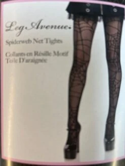 LEG AVENUE Spider Web Net Tights - Adult