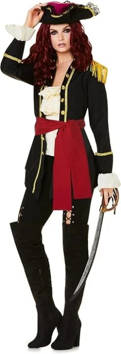 Female Pirate Captain Costume - Adult
