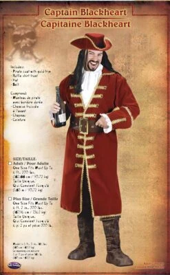 Fun World Captain Blackheart Costume